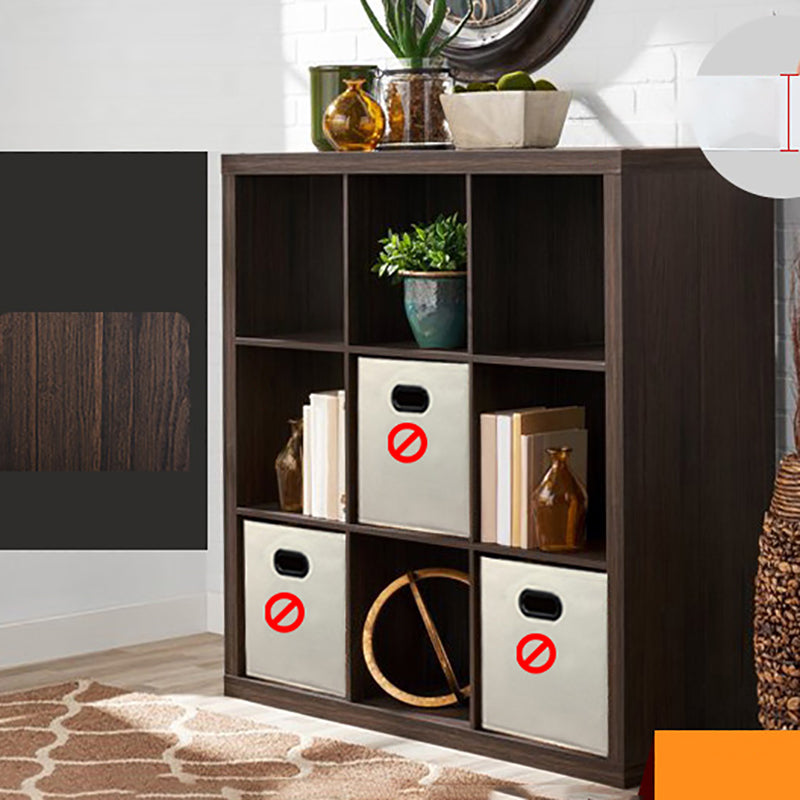 Standard Open Back Bookcase Engineered Wood Scandinavian Bookshelf (Drawers not Included)