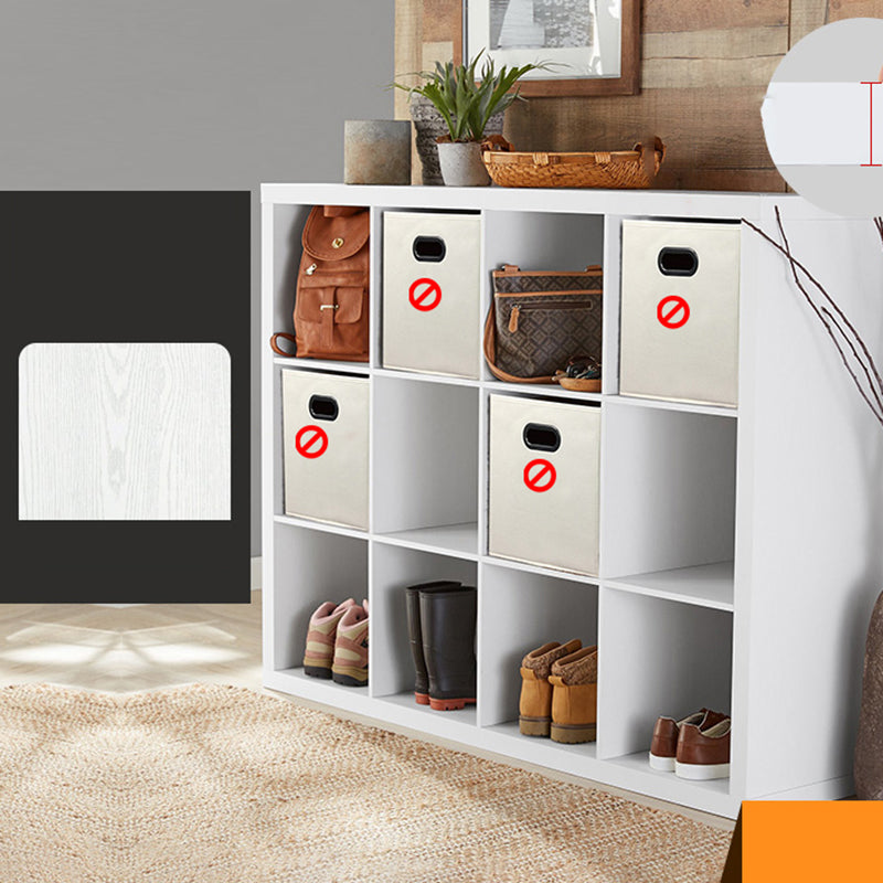 Standard Open Back Bookcase Engineered Wood Scandinavian Bookshelf (Drawers not Included)