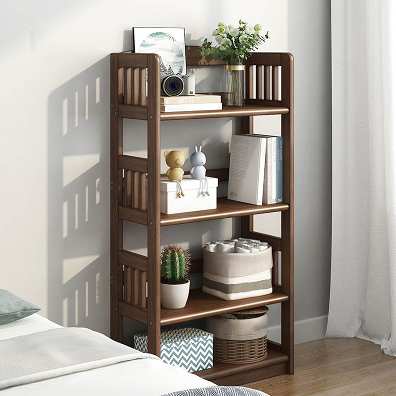 Scandinavian Style Open Back Bookshelf Standard Wooden Bookcase for Study Room
