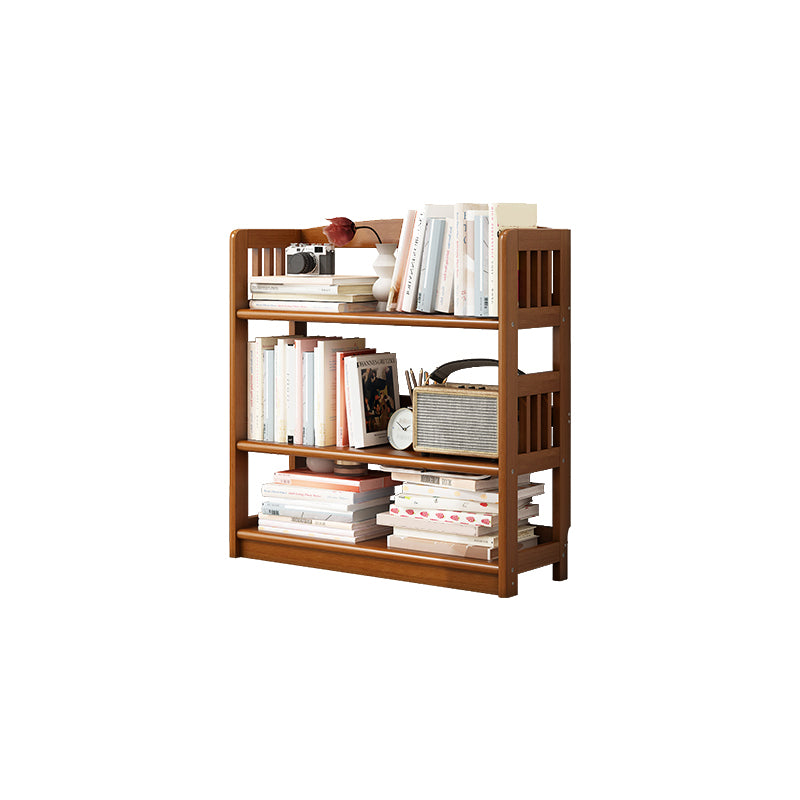 Scandinavian Style Open Back Bookshelf Standard Wooden Bookcase for Study Room