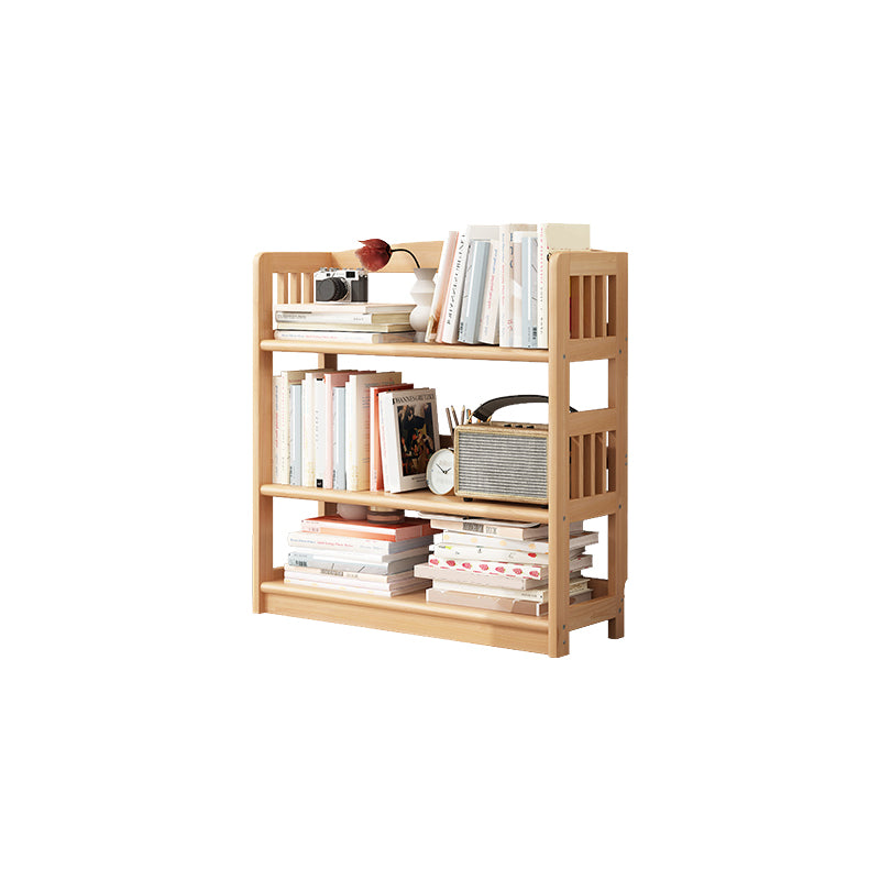 Scandinavian Style Open Back Bookshelf Standard Wooden Bookcase for Study Room