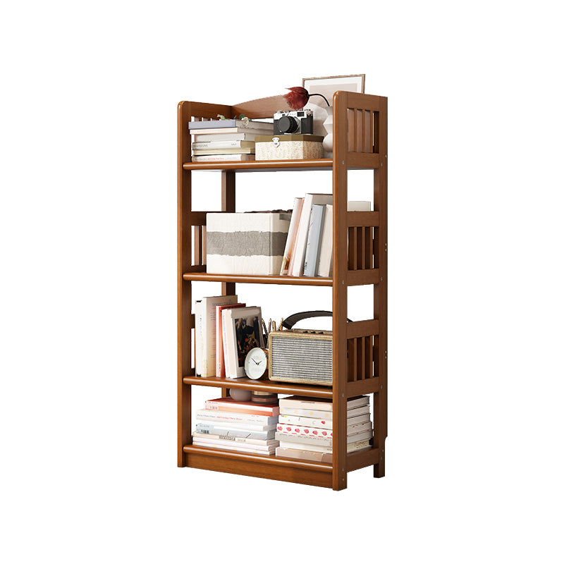 Scandinavian Style Open Back Bookshelf Standard Wooden Bookcase for Study Room
