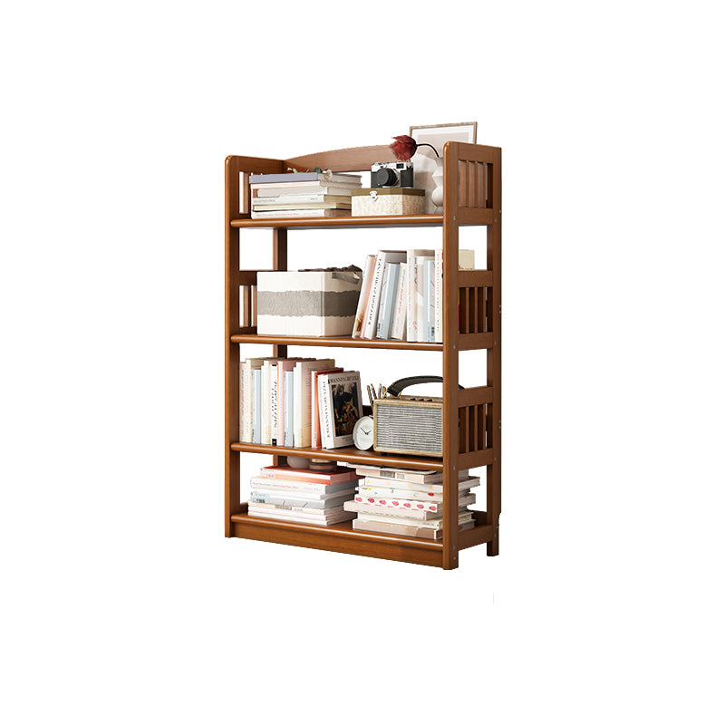 Scandinavian Style Open Back Bookshelf Standard Wooden Bookcase for Study Room