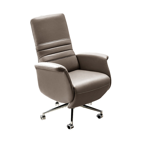 Padded Arms Chair Modern No Distressing Ergonomic Office Chair with Wheels