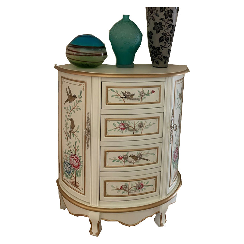Solid Wood Traditional Storage Chest Horizontal Chest for Bedroom