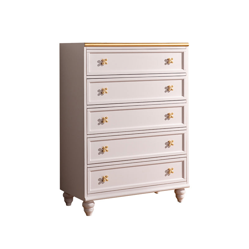 Glam Lingerie Chest Rubber Wood Horizontal Storage Chest for Bedroom