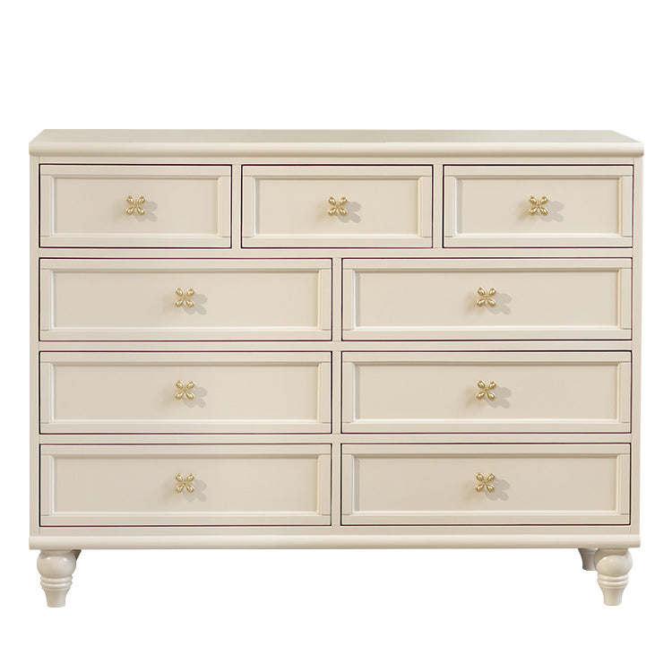 Glam Lingerie Chest Rubber Wood Horizontal Storage Chest for Bedroom