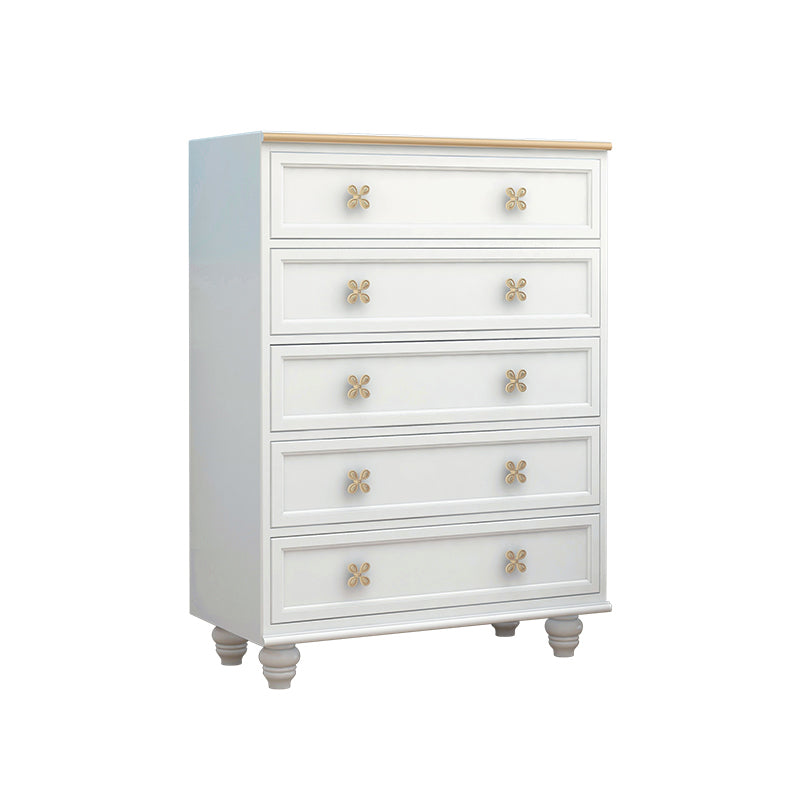 Glam Lingerie Chest Rubber Wood Horizontal Storage Chest for Bedroom