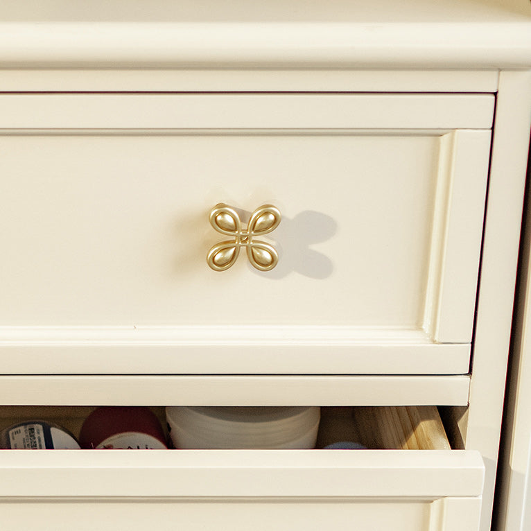 Glam Lingerie Chest Rubber Wood Horizontal Storage Chest for Bedroom