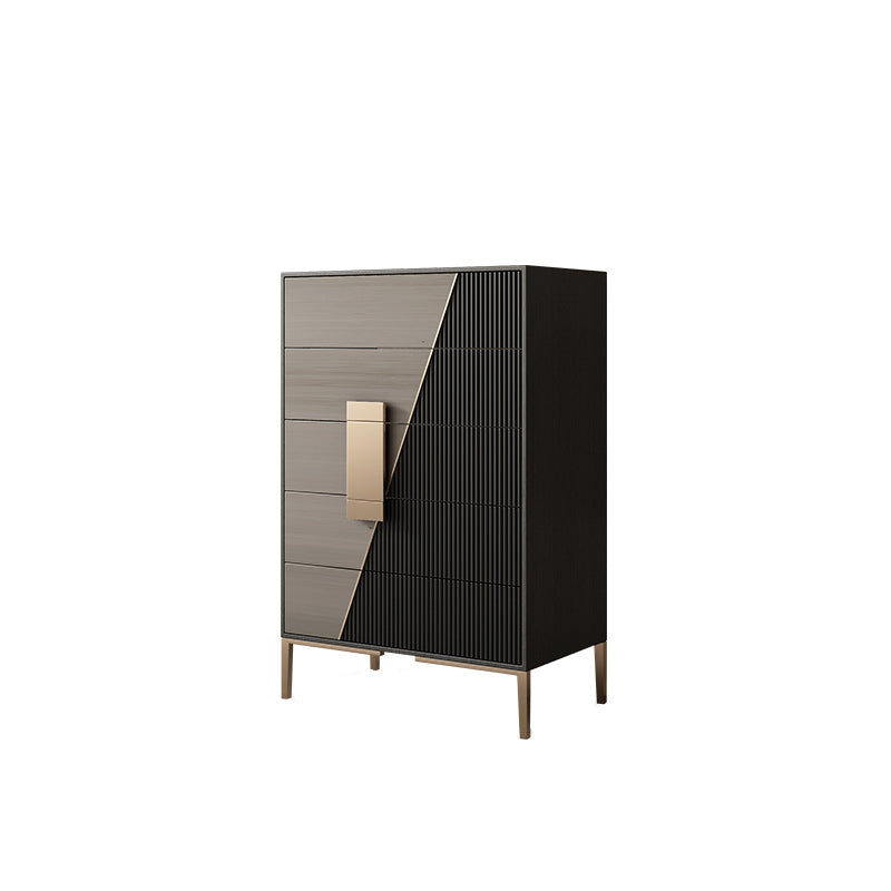 Glam Horizontal Storage Chest Wood Soft-Close Drawers Double Chest