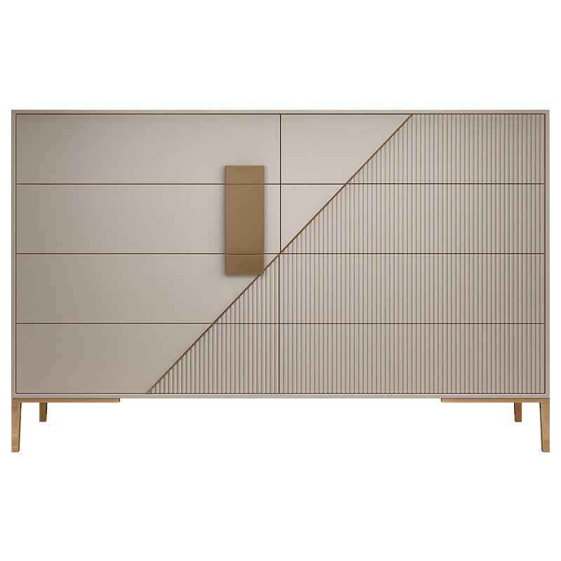 Glam Horizontal Storage Chest Wood Soft-Close Drawers Double Chest