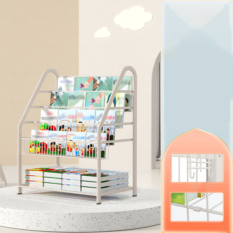 Metal Closed Back Standard Bookshelf Shelves Included Bookcase for Study Room