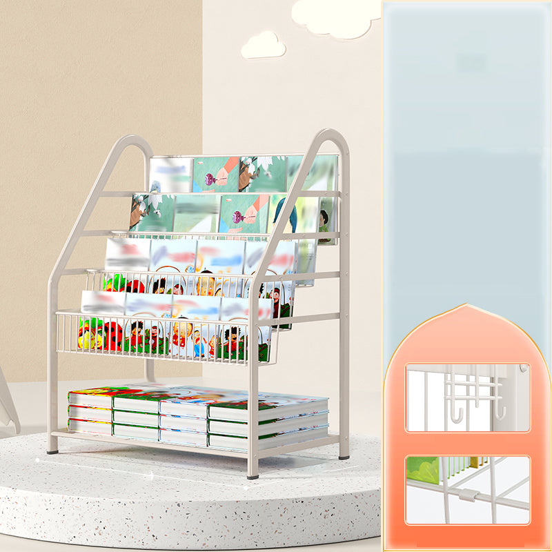 Metal Closed Back Standard Bookshelf Shelves Included Bookcase for Study Room