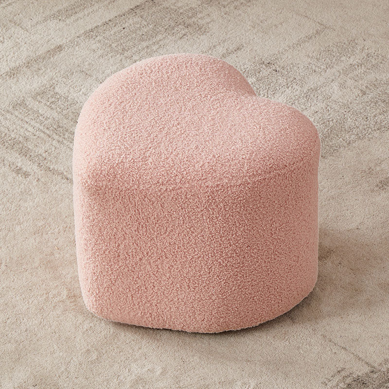 Fabric Standard Stool Modern Style Simple Heart-shaped Stool