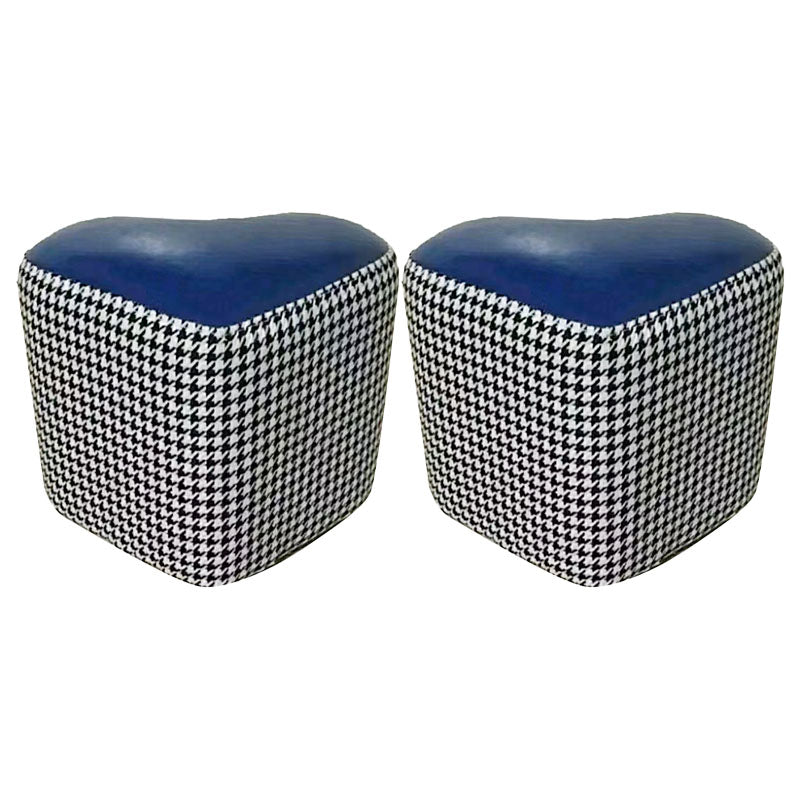 Fabric Standard Stool Modern Style Simple Heart-shaped Stool