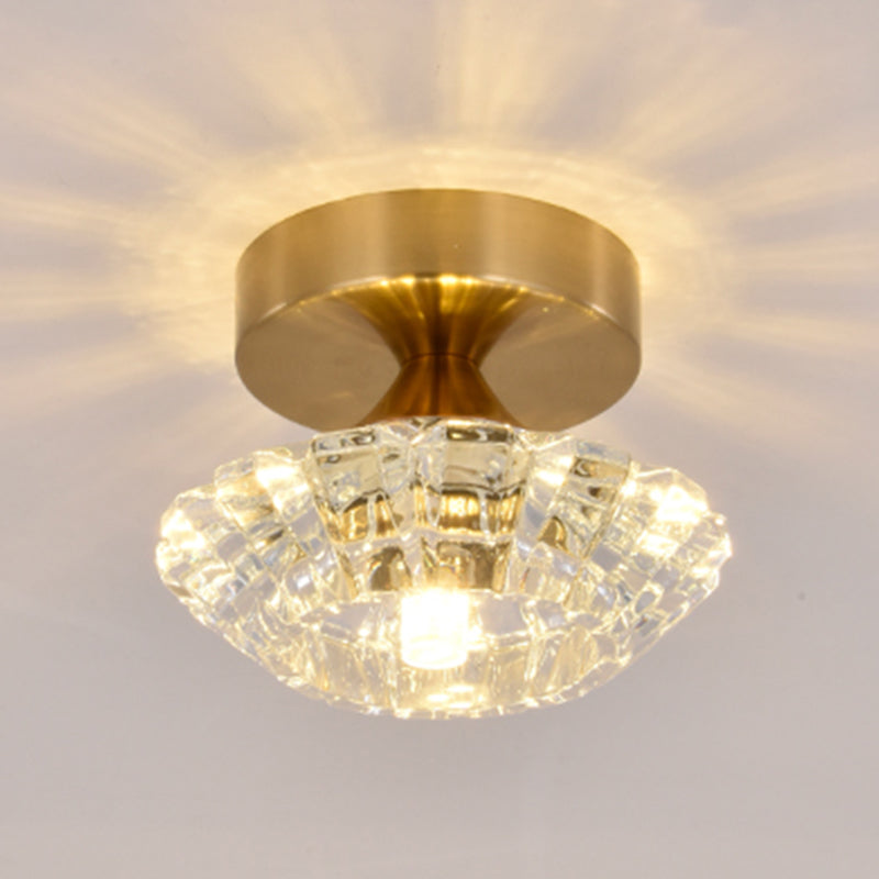 Modern Simplicity Ceiling Lamp Household Glass Flush Mount Light Fixture for Bedroom