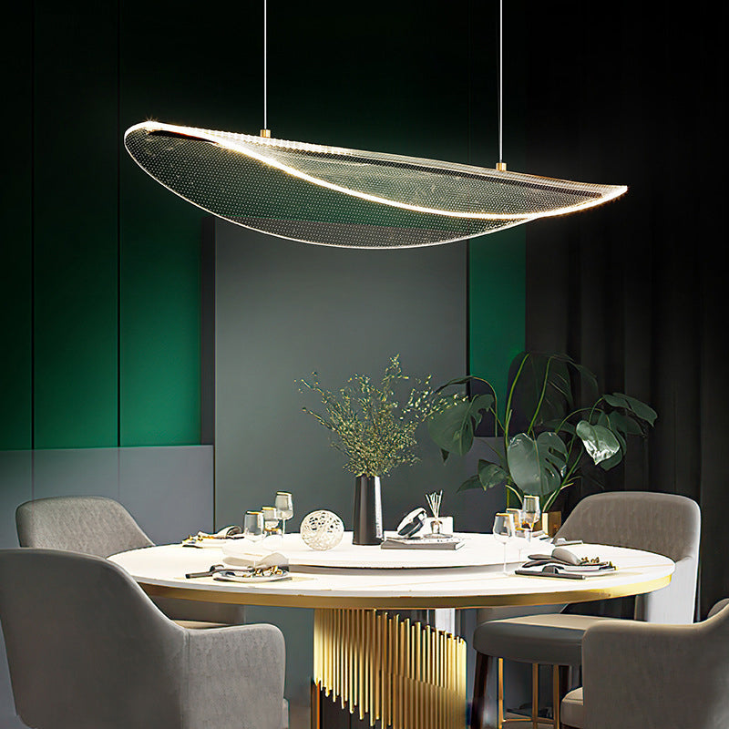 Clear Acrylic LED Pendant Ceiling Modernism Unique Kitchen Island Lighting