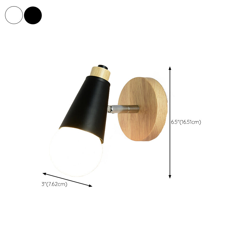 Modern Wall Light Fixture Minimalist Wooden Wall Light Sconce for Bedroom