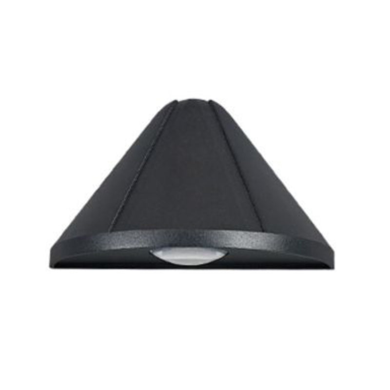 Triangle Shape Wall Lamp Modern Style Metal 1 Light Wall Light in Black/White