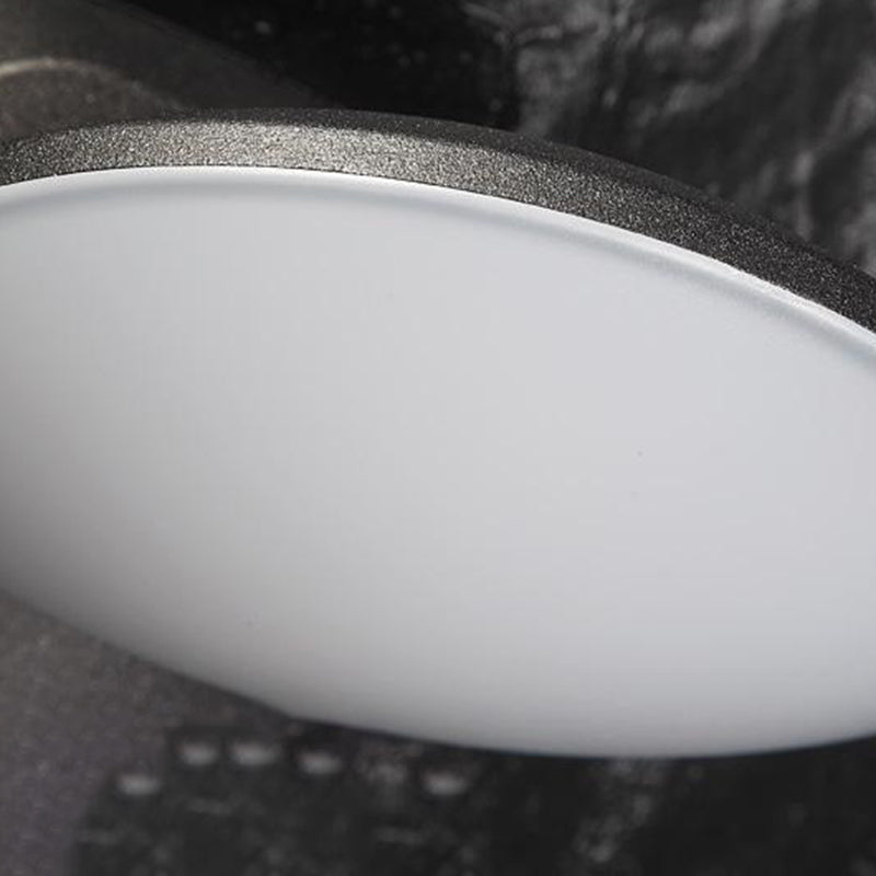 Geometric Shape Wall Lamp Modern Style Metal 1 Light Wall Light in White/Black