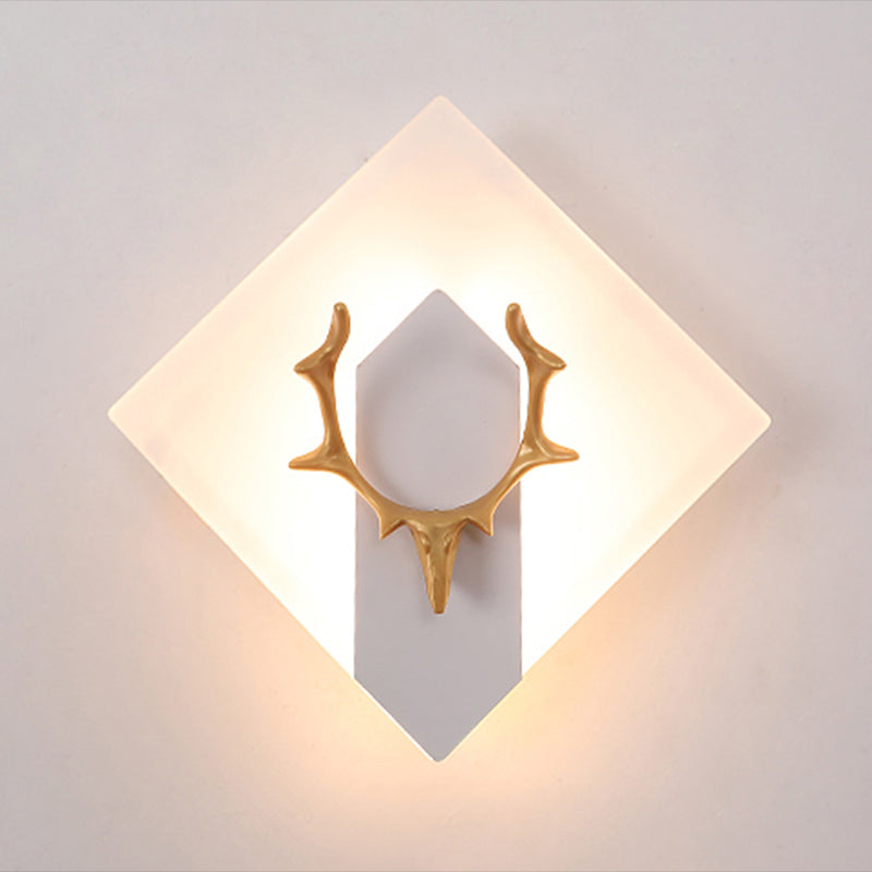 1 Light Unique Shape Wall Mounted Light Modern Sconce Light Fixture