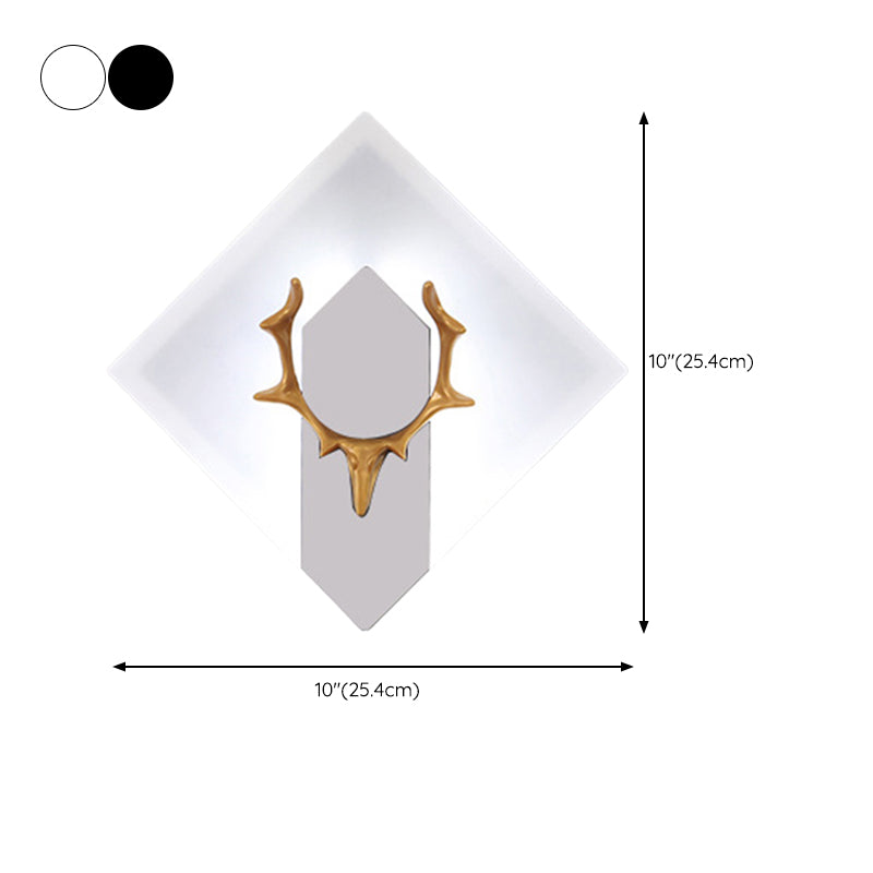 1 Light Unique Shape Wall Mounted Light Modern Sconce Light Fixture