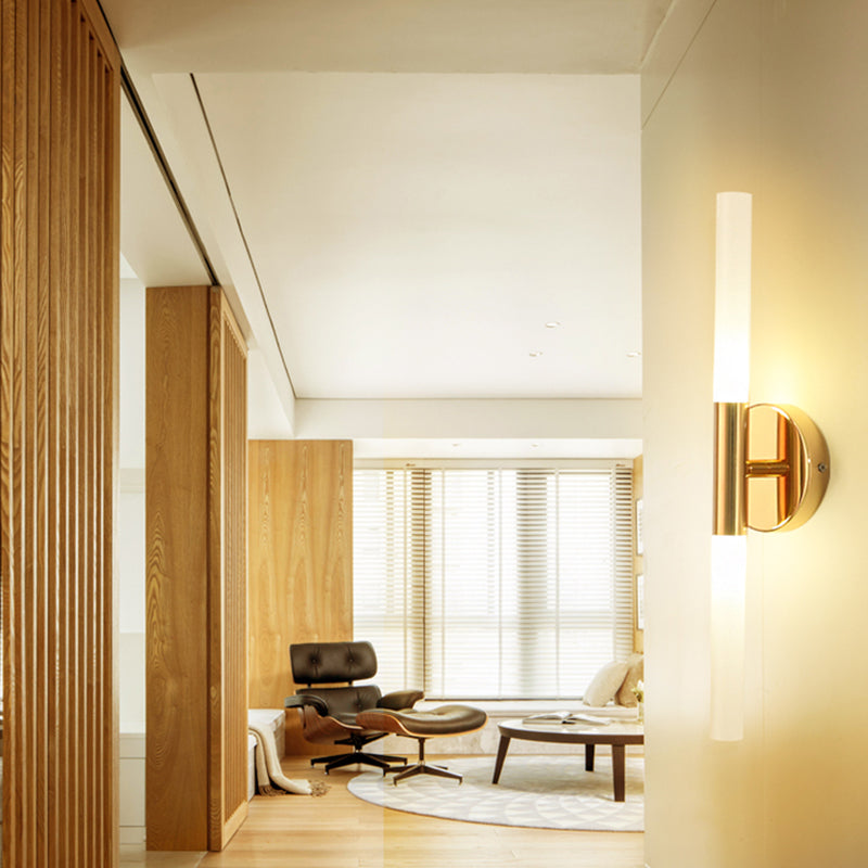 Modern Linear Shape Vanity Light Metal 2 Lights Vanity Lamp for Shower Room