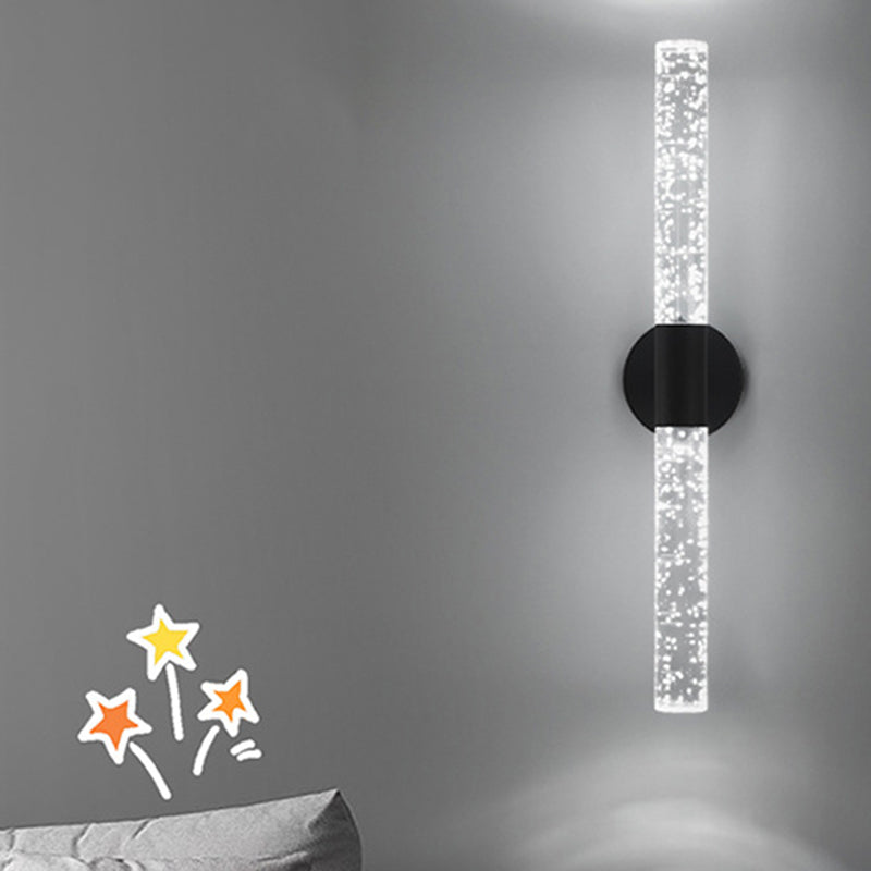 Modern Style Vanity Light Cylinder Shape 2 Lights Vanity Lamp for Shower Room