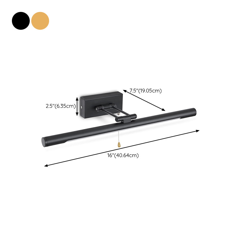 Black/Golden Vanity Lighting Modernism LED Bath Bar Light for Bathroom
