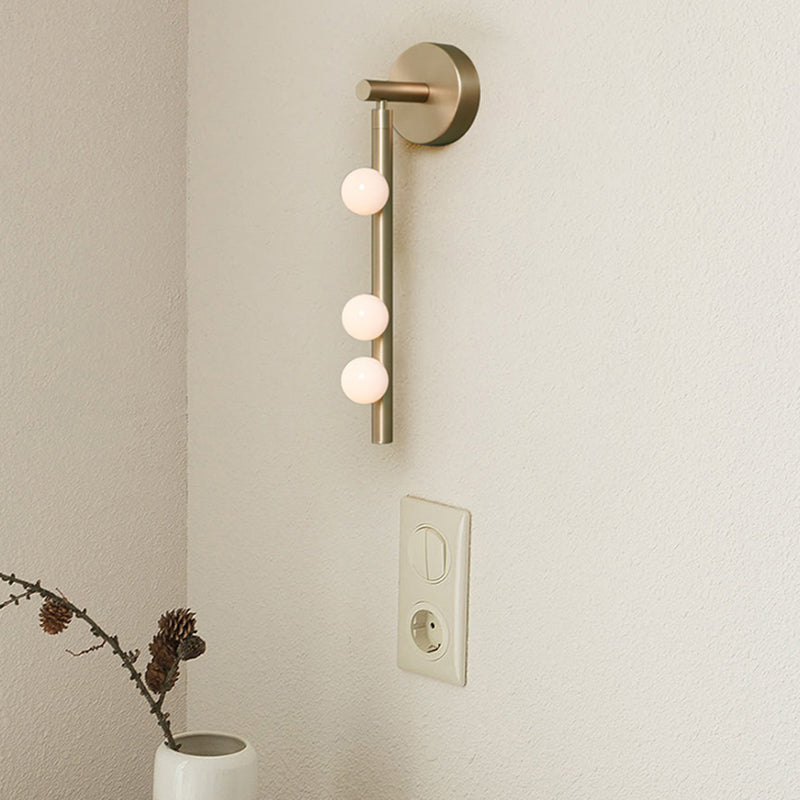 Nordic Style Vanity Light Globe Shape Glass Vanity Lamp for Shower Room