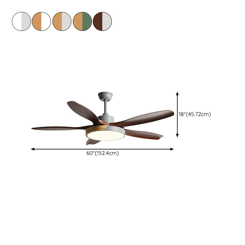 1 - Light Ceiling Fan Light Minimalist Metal and Acrylic Fan Light Ceiling