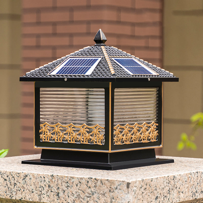 Modern LED Pillar Light Simple Solar Lighting Fixture for Garden