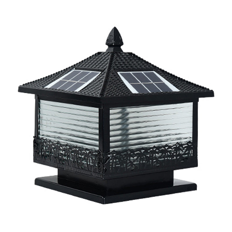 Modern LED Pillar Light Simple Solar Lighting Fixture for Garden