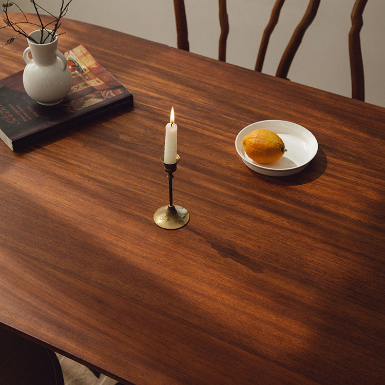 Dining Room Dinner Kitchen Table Solid Wood 4 Legs Dining Table