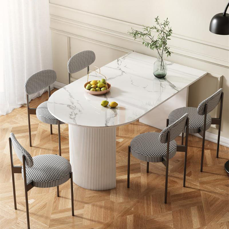 Dining Room Dinner Kitchen Table Double Pedestal Stone Dining Table