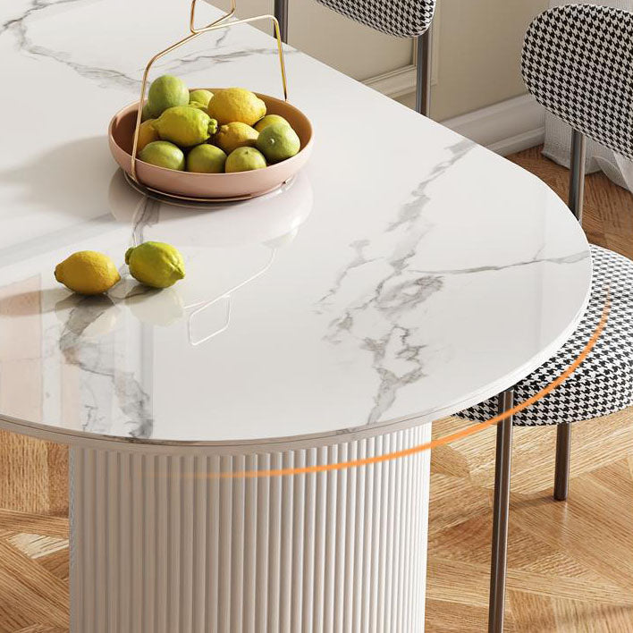 Dining Room Dinner Kitchen Table Double Pedestal Stone Dining Table