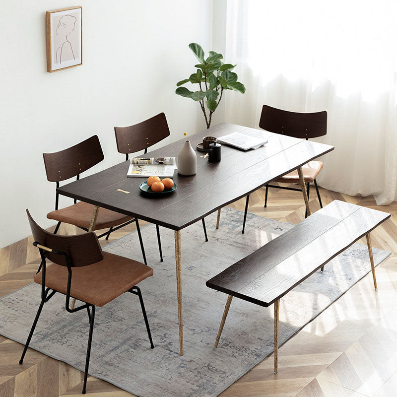 Dining Room Dinner Kitchen Table 4 Legs Oak Solid Wood Dining Table