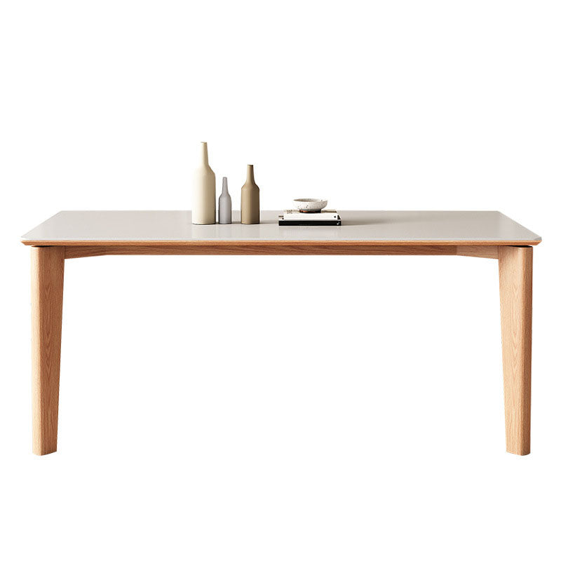 Modern 4 Legs Dining Table Rectangle Dining Table for Kitchen