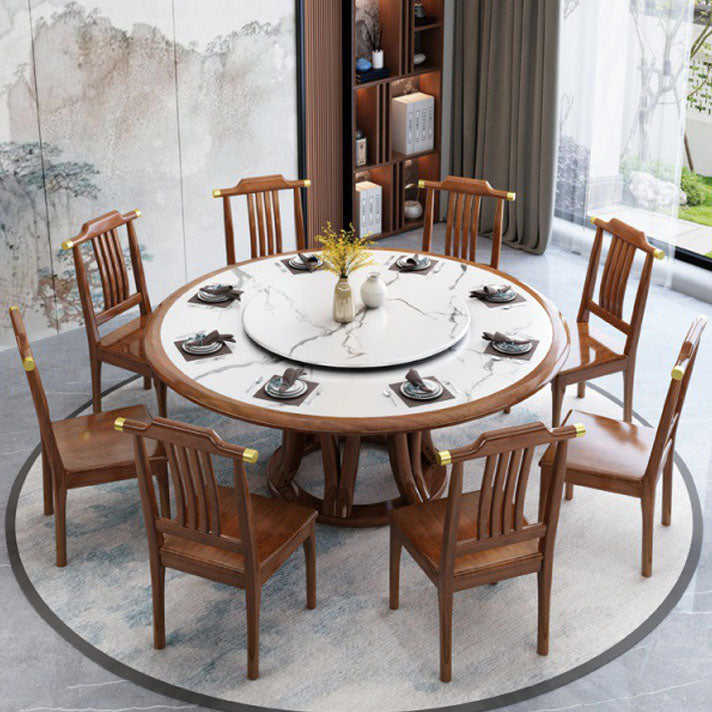 Pedestal Dining Table Convertible Dining Table for Dining Room
