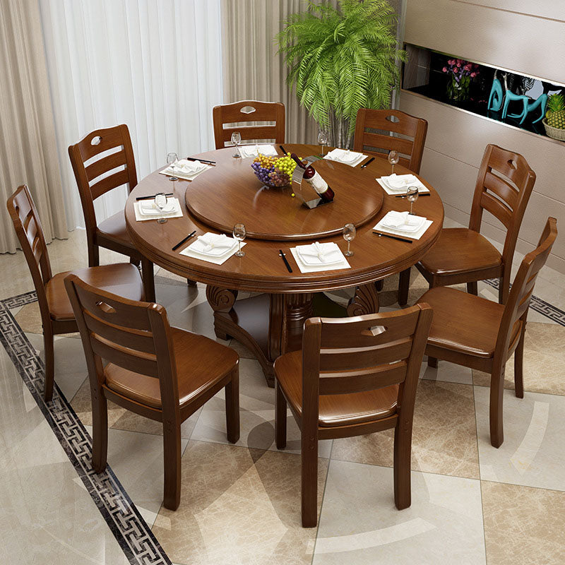 Solid Wood Dining Table Convertible Dining Table for Kitchen Room