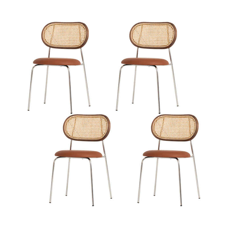 Contemporary Home Side Chair King Louis Back Metal Dining Room Chair