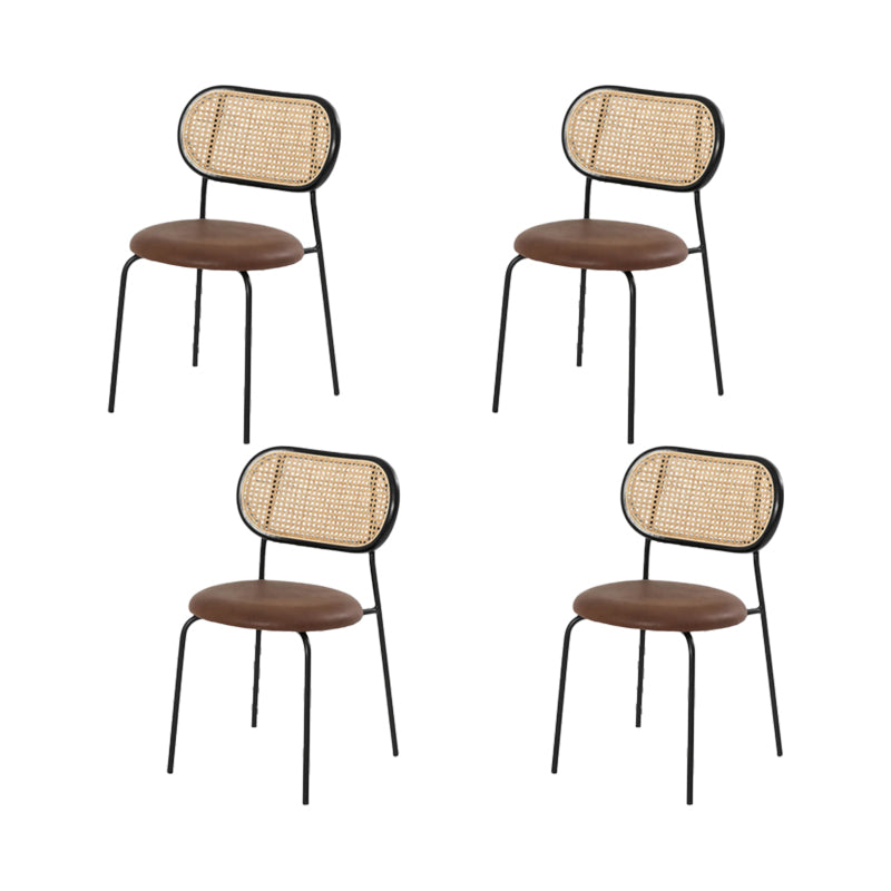 Contemporary Home Side Chair King Louis Back Metal Dining Room Chair