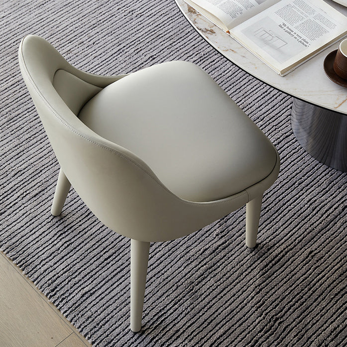 Dining Room Upholstered Parsons Chair Faux Leather Dining Chair