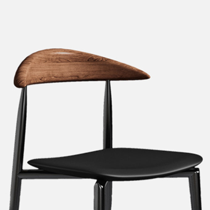 Industrial Armless Dining Chair Kitchen Open Back Side Chair