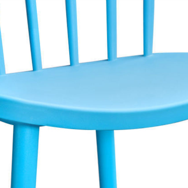Contemporary Kitchen Dining Chair Plastic Slat Back Side Chair