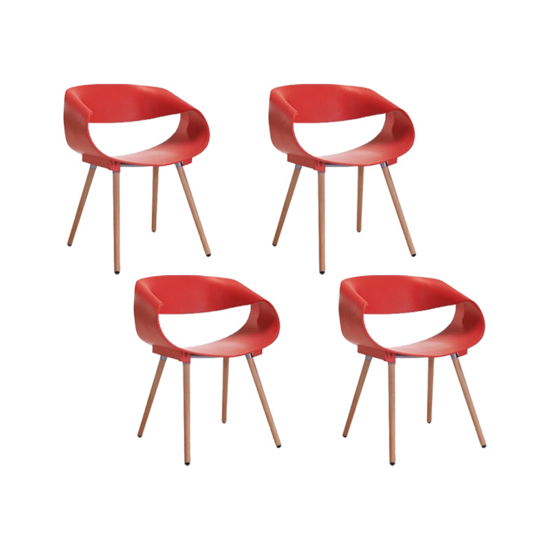 Contemporary Arm Dining Chair Indoor Solid Wood Dining Chair