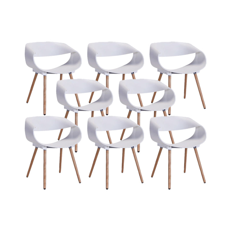 Contemporary Arm Dining Chair Indoor Solid Wood Dining Chair