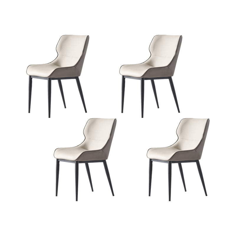 Dining Room Upholstered Chair Home Wingback Faux Leather Dining Chair