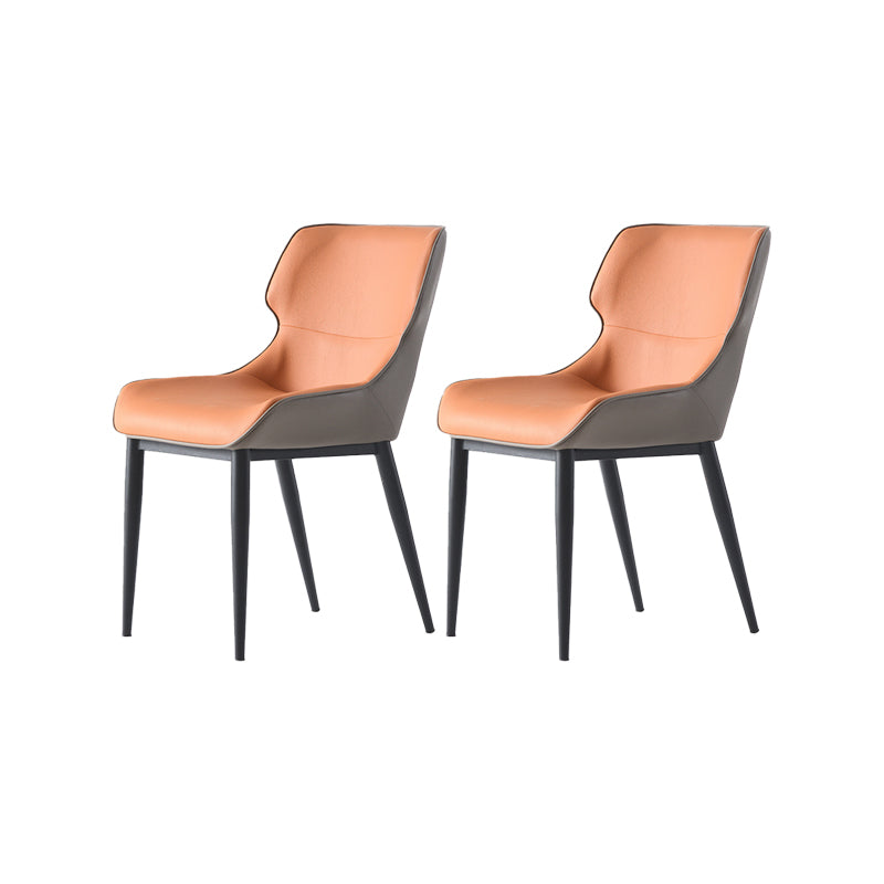 Dining Room Upholstered Chair Home Wingback Faux Leather Dining Chair