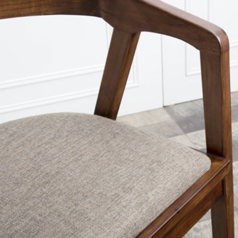 Dining Room Arm Dining Chair Home Pine Wood Open Back Dining Chair